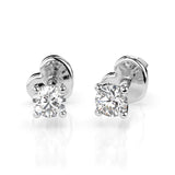 Diamond Stud Earrings Round 0.3ct by Qutahia Jewellery