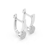 Illusion Diamond Earrings Round 0.13ct by Qutahia Jewellery
