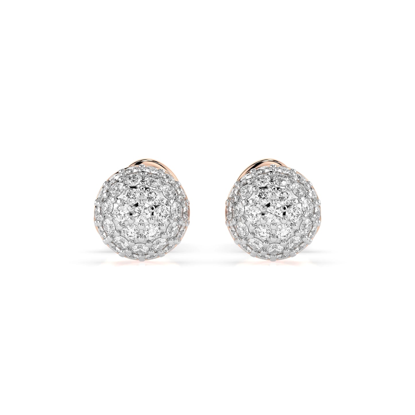Illusion Earring (Round), 0.32 ct — 102-10090/1