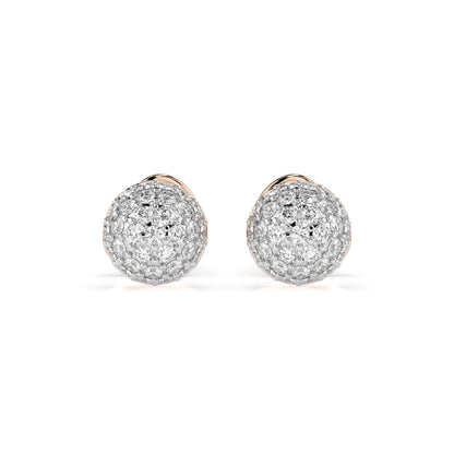 Illusion Earring (Round), 0.32 ct — 102-10090/1