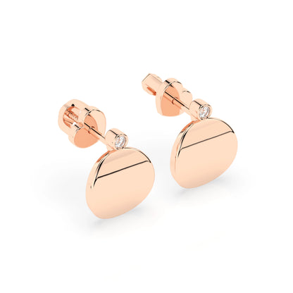 Minimalism Earring (Round), 0.04 ct — 102-10067