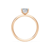 Emerald Lab Grown Diamond Micro Pave Engagement Ring 1.5ct by Qutahia Jewellery