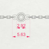 Minimalism Bracelet (Round), 0.14 ct β 105-10008/5(1.9)
