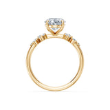 Oval Lab Grown Diamond Classic Pave Eternity Ring 2.0ct by Qutahia Jewellery