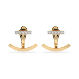 Small Diamond Earrings Round 0.15ct by Qutahia Jewellery