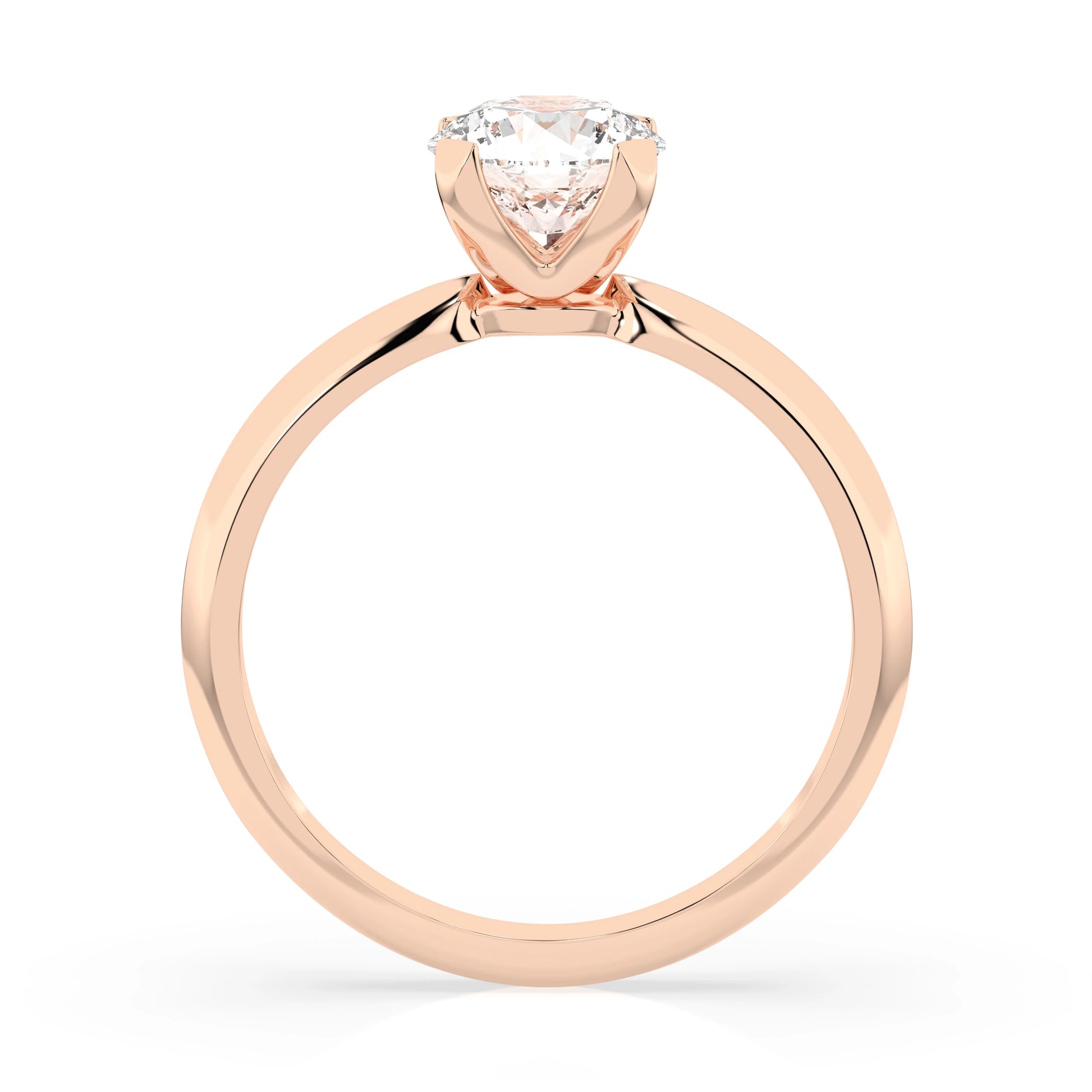 Solitaire Ring (Round), 0.7 ct — 101-10089(5.7)