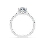 Round Brilliant Diamond Pave Eternity Ring 1.0ct by Qutahia Jewellery