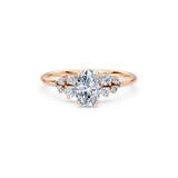 Oval Lab Grown Diamond Classic Pave Eternity Ring 1.0ct by Qutahia Jewellery