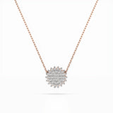 Illusion Diamond Necklace Round 0.15ct by Qutahia Jewellery