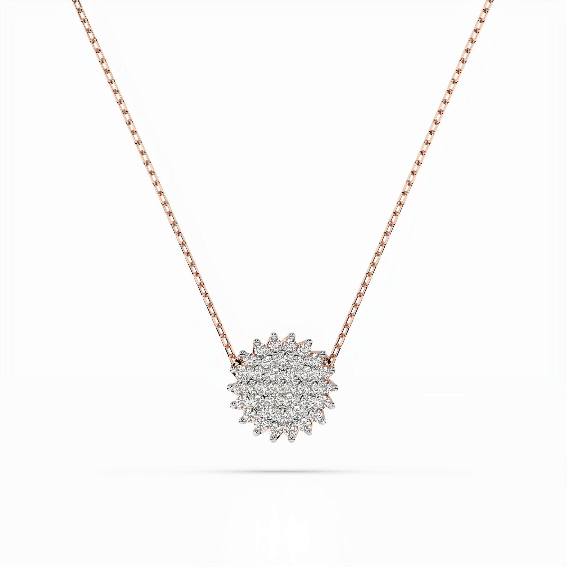 Illusion Necklace (Round), 0.15 ct — 104-10052