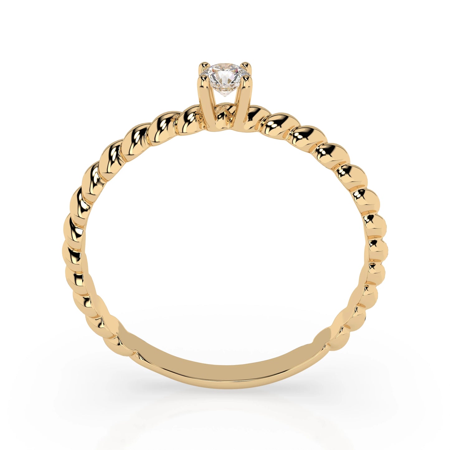 Solitaire Ring (Round), 0.06 ct — 101-10038(2.5)