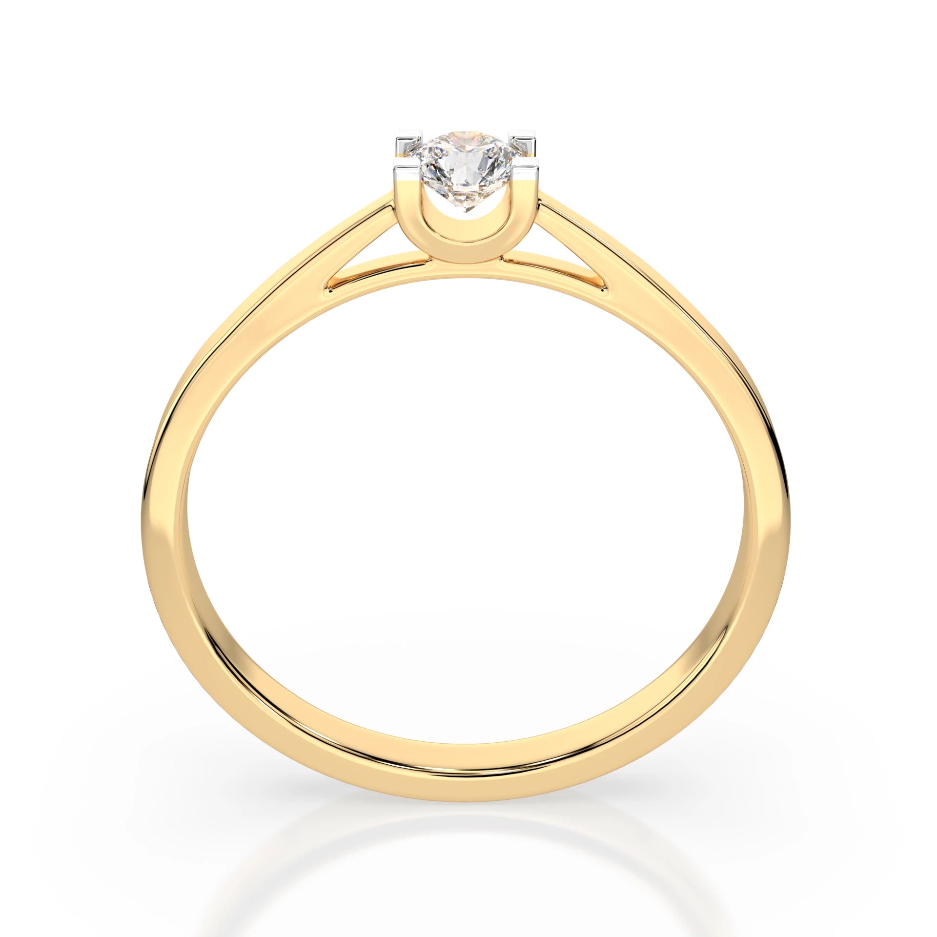 Solitaire Ring (Round), 0.15 ct — 101-10020(3.4)