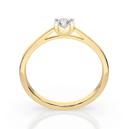 Solitaire Ring (Round), 0.15 ct — 101-10020(3.4)