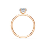 Oval Lab Grown Diamond Micro Pave Engagement Ring 1.5ct by Qutahia Jewellery