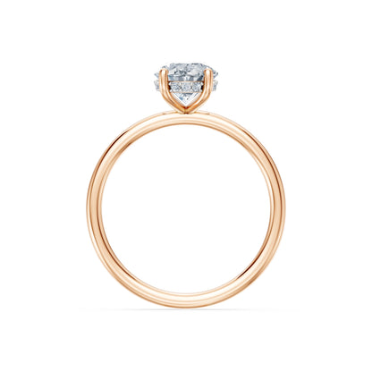 Oval Lab Grown Diamond Micro Pave Engagement Ring 1.5ct by Qutahia Jewellery