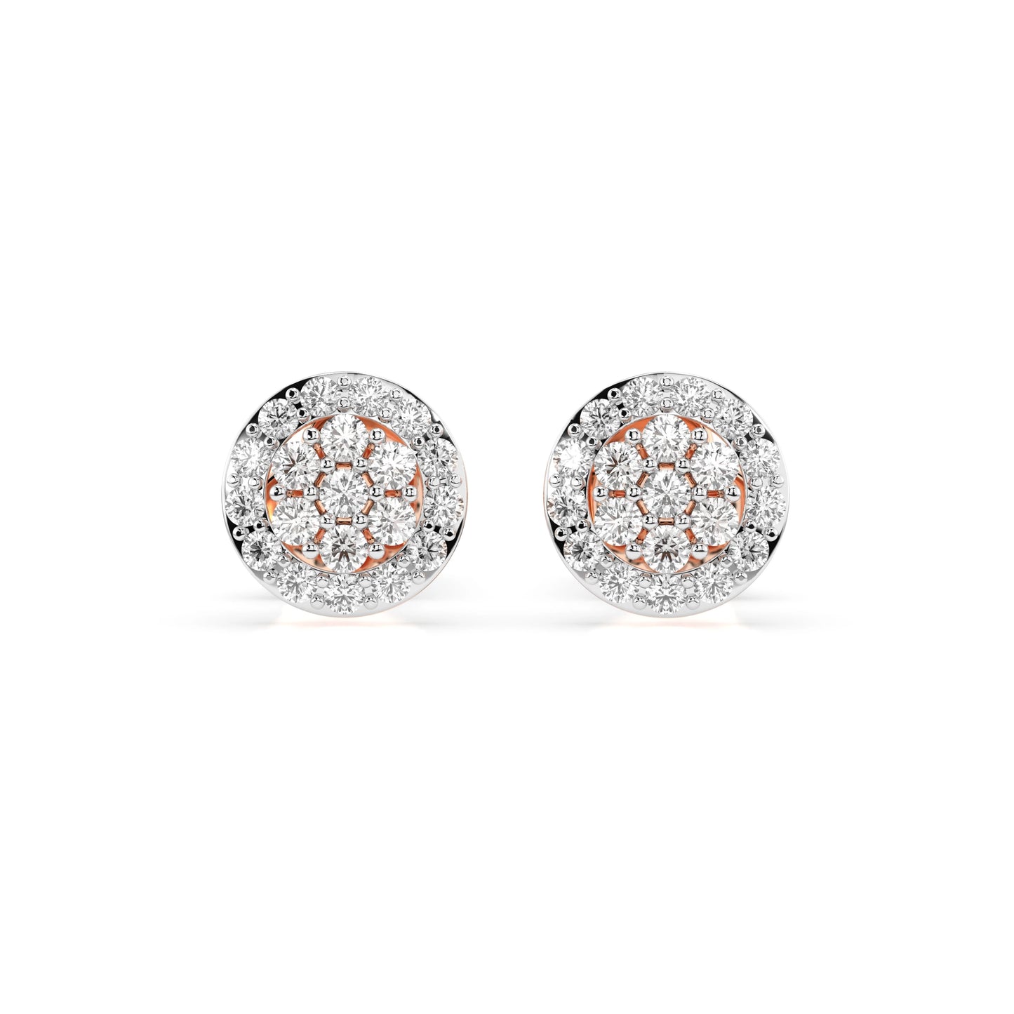 Illusion Earring (Round), 0.16 ct — 102-10072