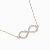 Delicate Diamond Necklace Round 0.19ct by Qutahia Jewellery