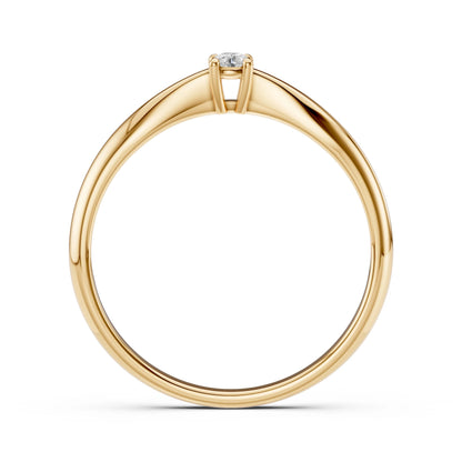 Solitaire Ring (Round), 0.1 ct — 101-10021(3.0)