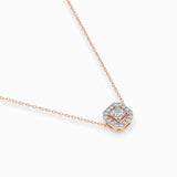 Diamond Eternity Necklace Princess 0.17ct by Qutahia Jewellery