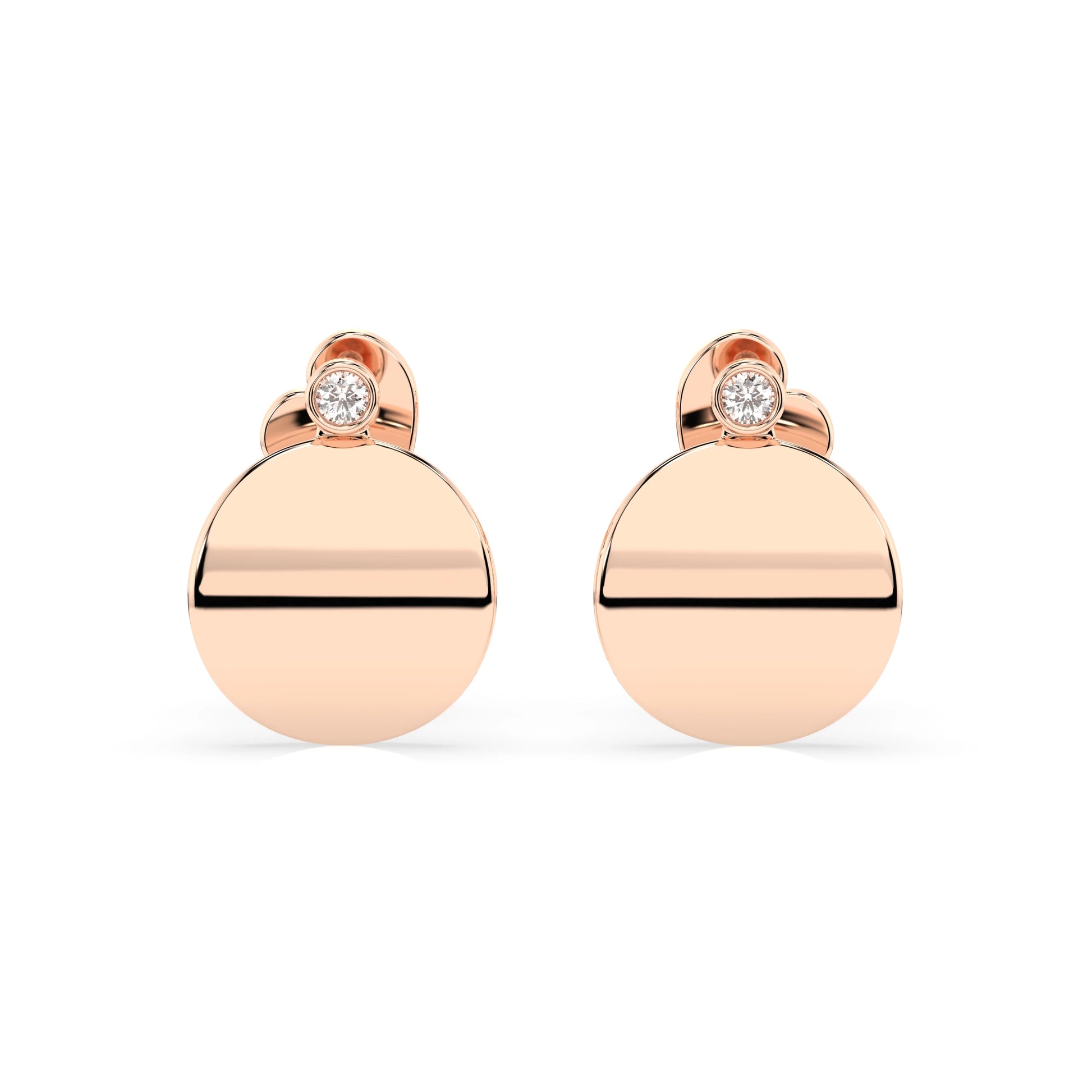 Minimalism Earring (Round), 0.04 ct — 102-10067