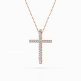 Minimalism Necklace (Round), 0.14 ct — 104-10026