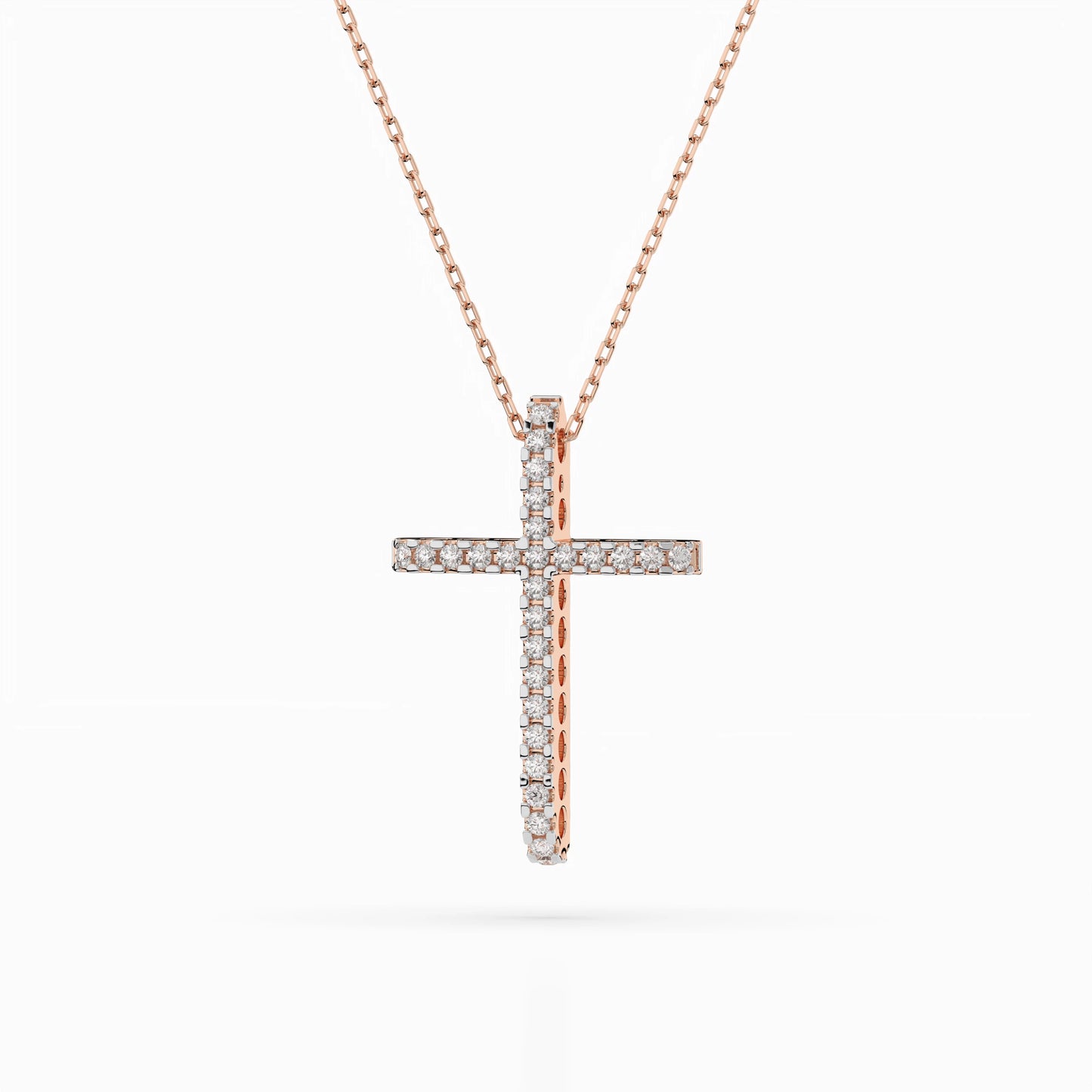 Minimalism Necklace (Round), 0.14 ct — 104-10026