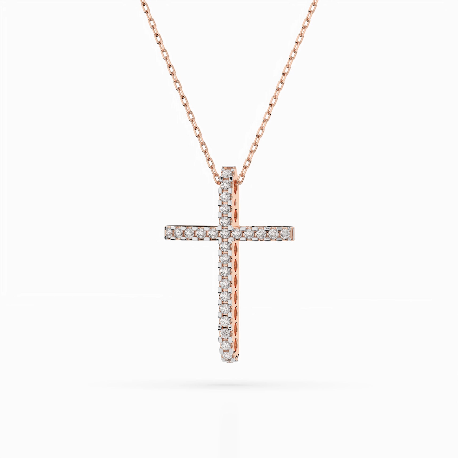 Minimalism Necklace (Round), 0.14 ct — 104-10026
