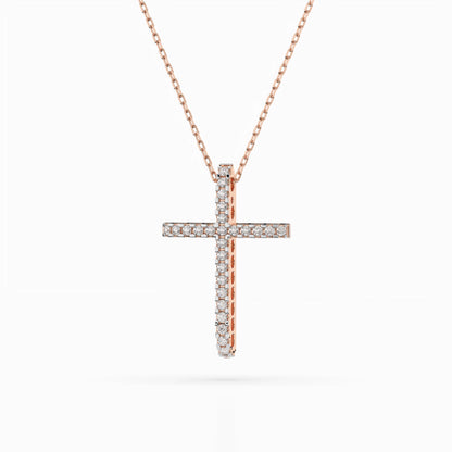 Minimalism Necklace (Round), 0.14 ct — 104-10026