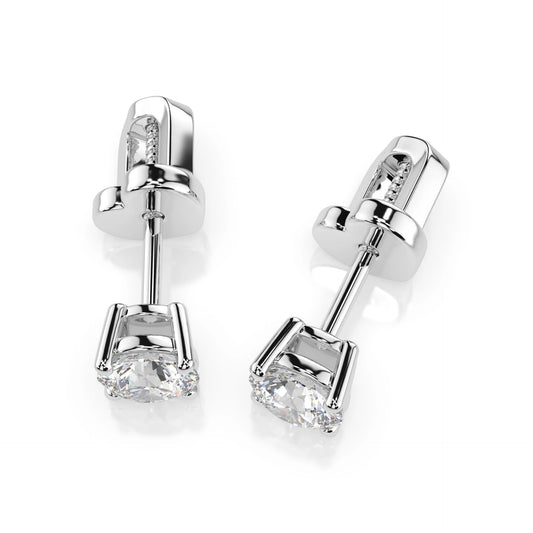 Solitaire Butterfly Earring (Round), 0.6 ct — 102-10012/1(4.2)