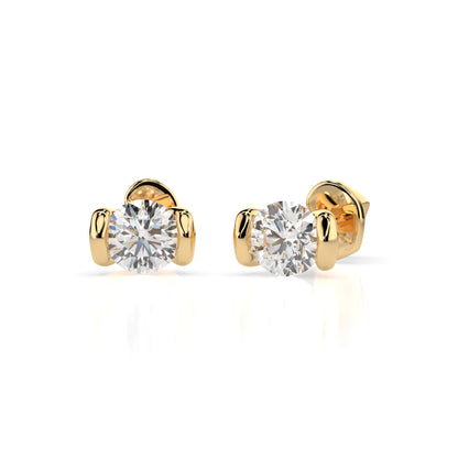 Solitaire Butterfly Earring (Round), 0.6 ct — 102-10016(4.2)