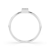 Illusion Diamond Ring Round 0.05ct by Qutahia Jewellery