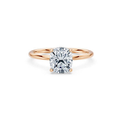 Cushion Lab Grown Diamond Micro Pave Engagement Ring 2.0ct by Qutahia Jewellery