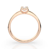 Solitaire Diamond Ring Round 0.3ct by Qutahia Jewellery