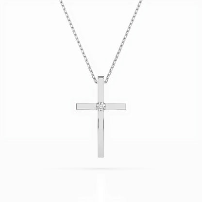 Minimalism Necklace (Round), 0.03 ct — 104-10031