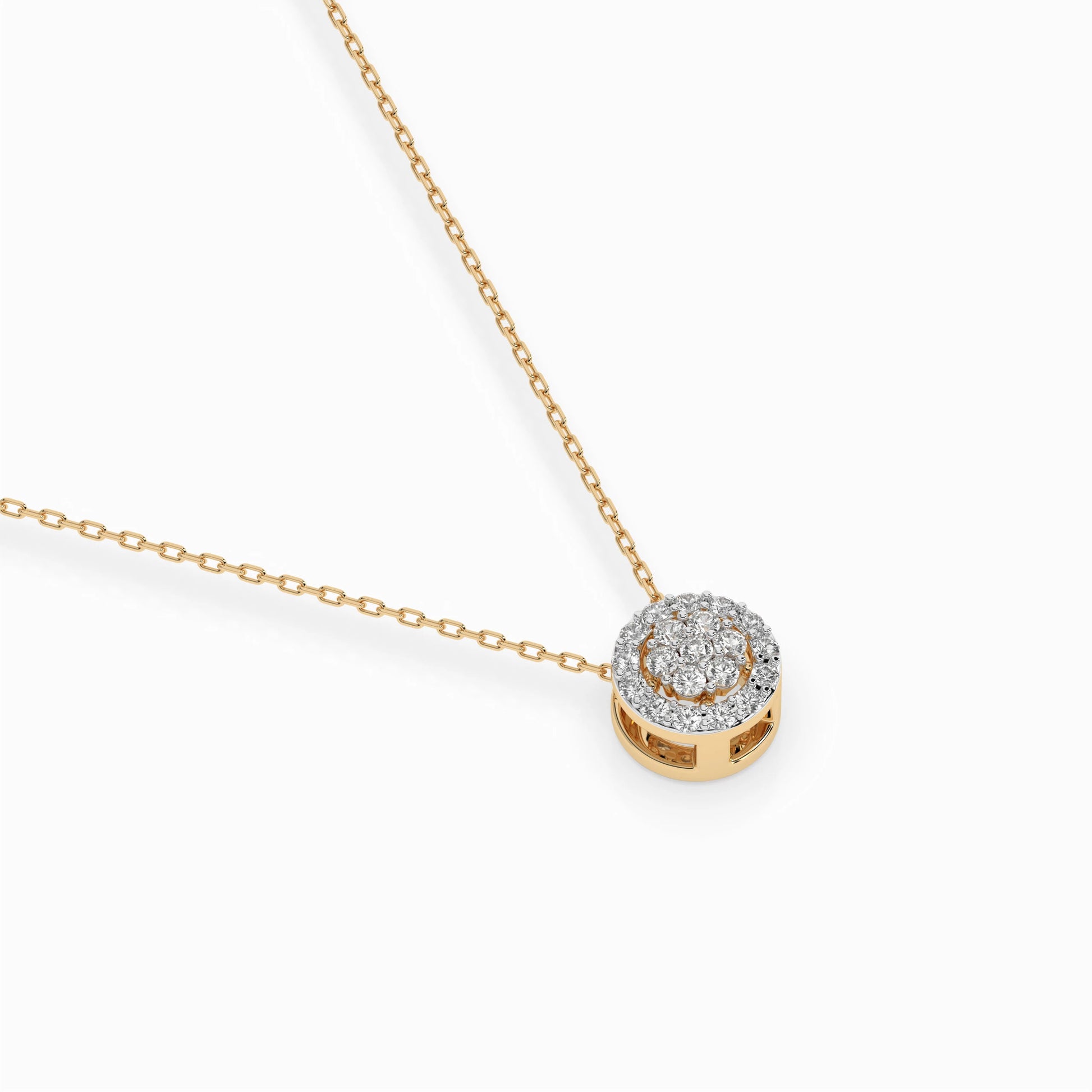 Illusion Necklace (Round), 0.08 ct — 104-10038