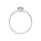Round Brilliant Diamond Solitaire Engagement Ring 0.7ct by Qutahia Jewellery