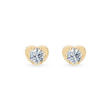 Diamond Stud Earrings Round Brilliant 0.3ct by Qutahia Jewellery