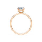 Oval Lab Grown Diamond Solitaire Engagement Ring 1.5ct by Qutahia Jewellery