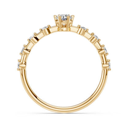 Solitaire Eternity Ring (Round), 0.2 ct — 101-10144(3.7)