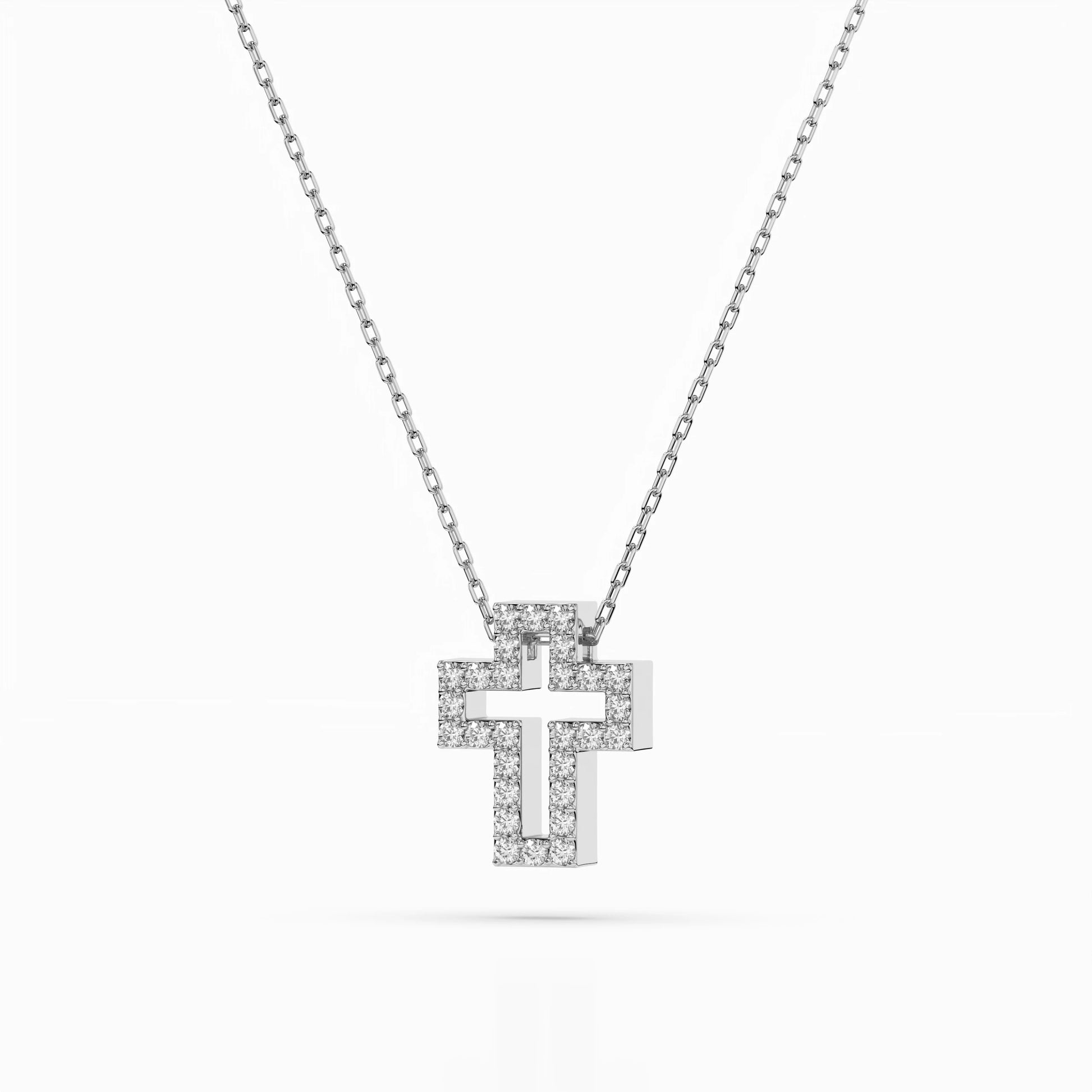 Minimalism Necklace (Round), 0.17 ct — 104-10030