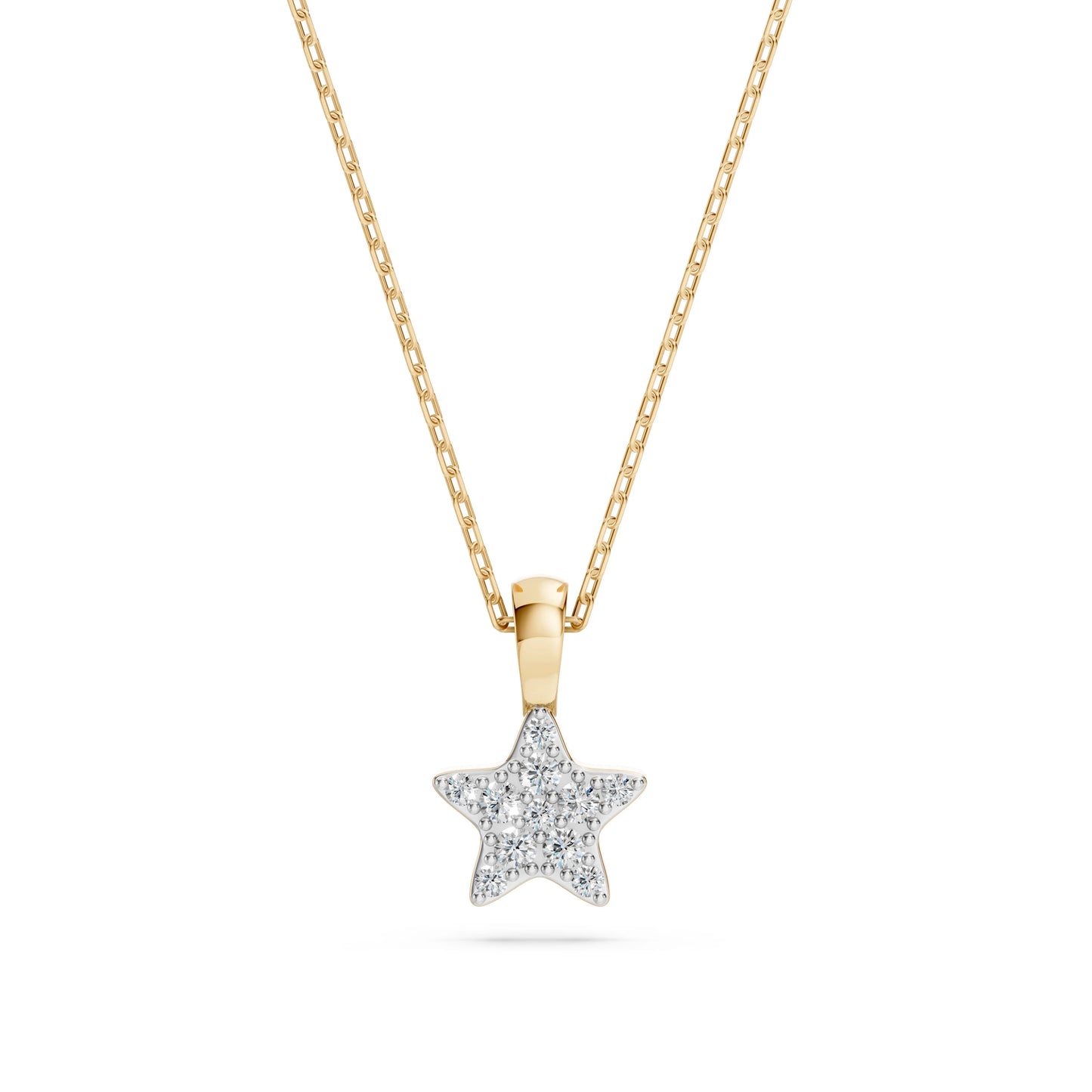 Minimalism Necklace (Round), 0.03 ct — 104-10077