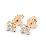 Diamond Stud Earrings Round 0.2ct by Qutahia Jewellery