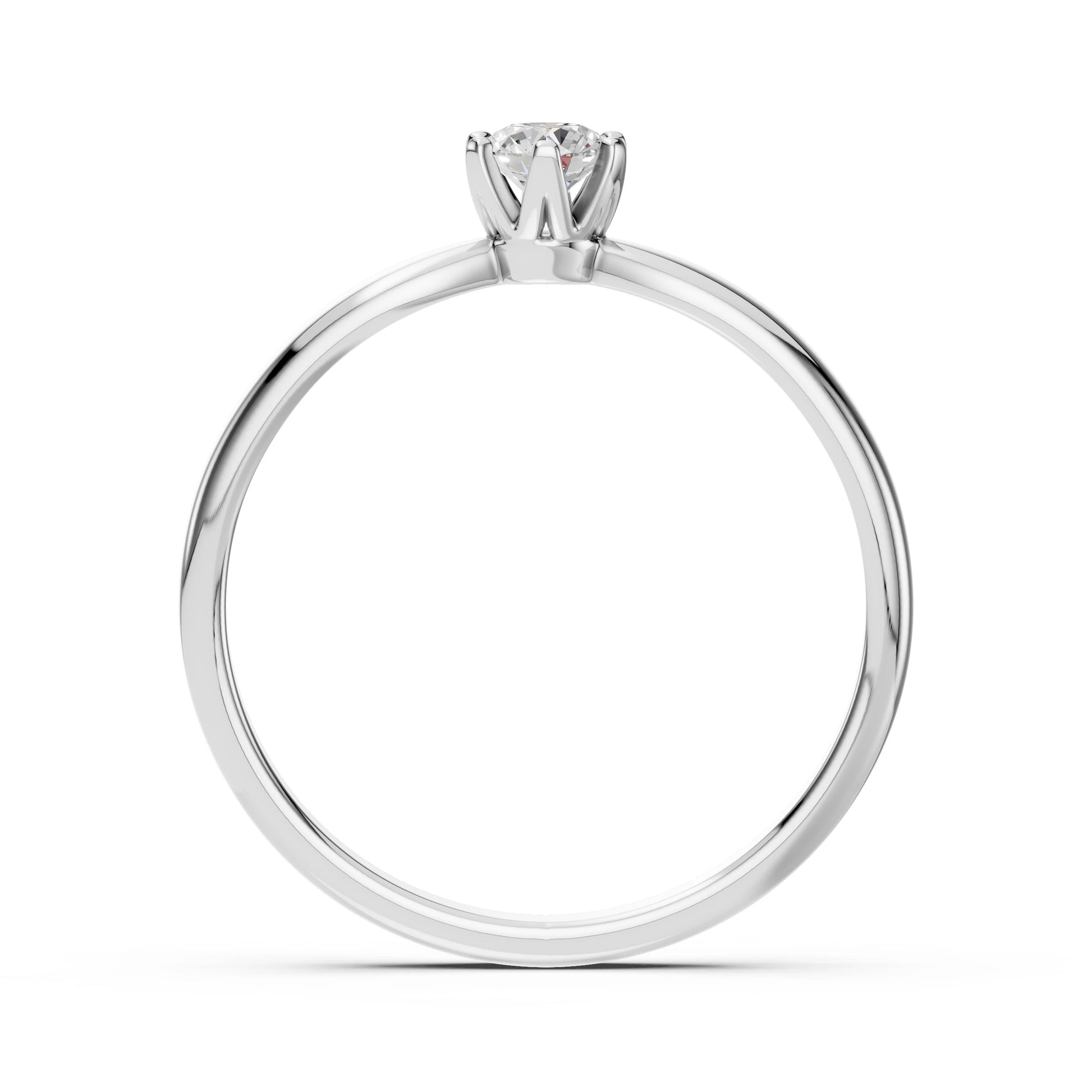 Solitaire Ring (Round), 0.2 ct — 101-10040(3.7)