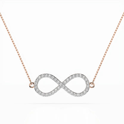 Minimalism Necklace (Round), 0.19 ct — 104-10068