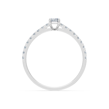 Solitaire Eternity Ring, 0.3 ct — 101-10191(0.30)BAQ