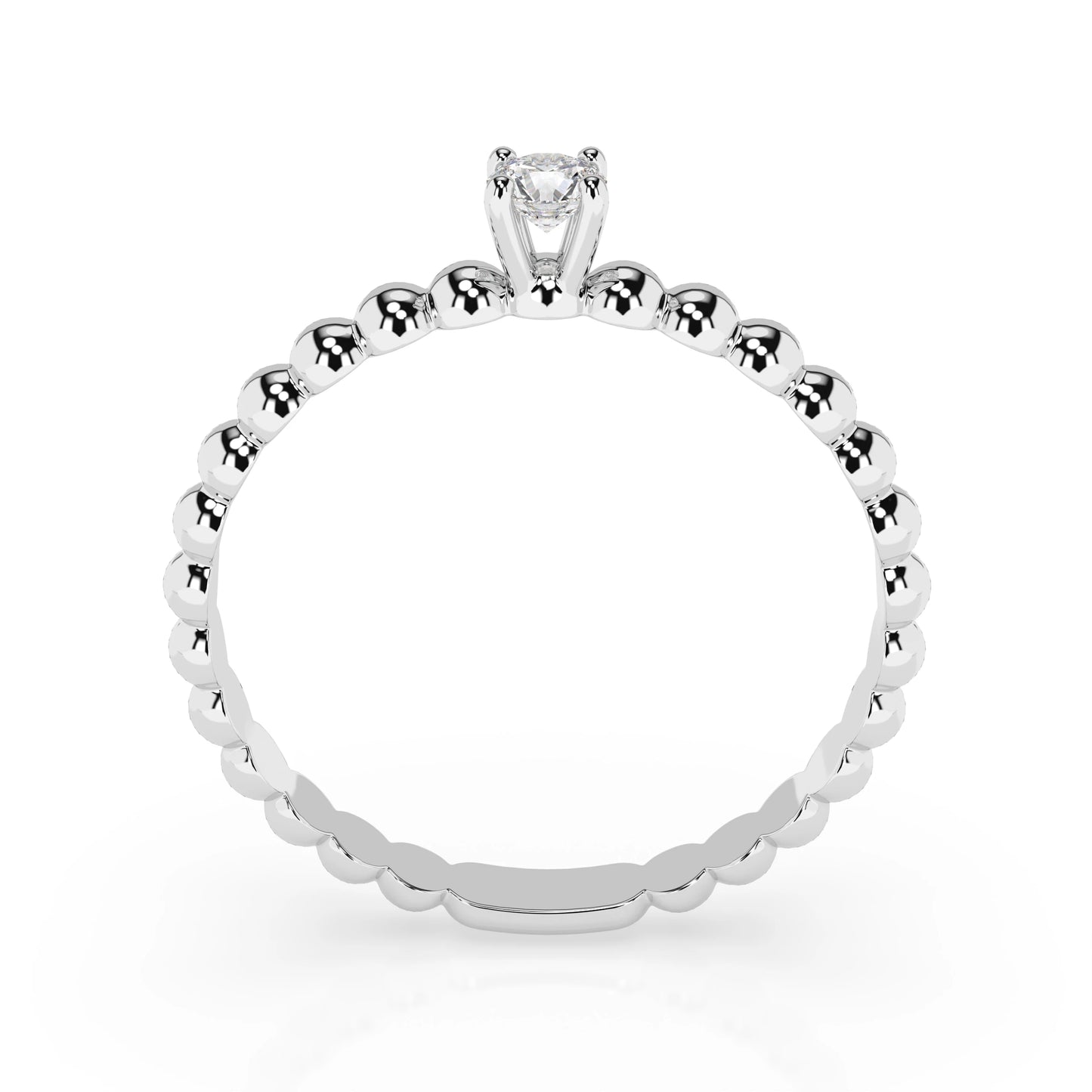 Solitaire Ring (Round), 0.06 ct — 101-10039(2.5)