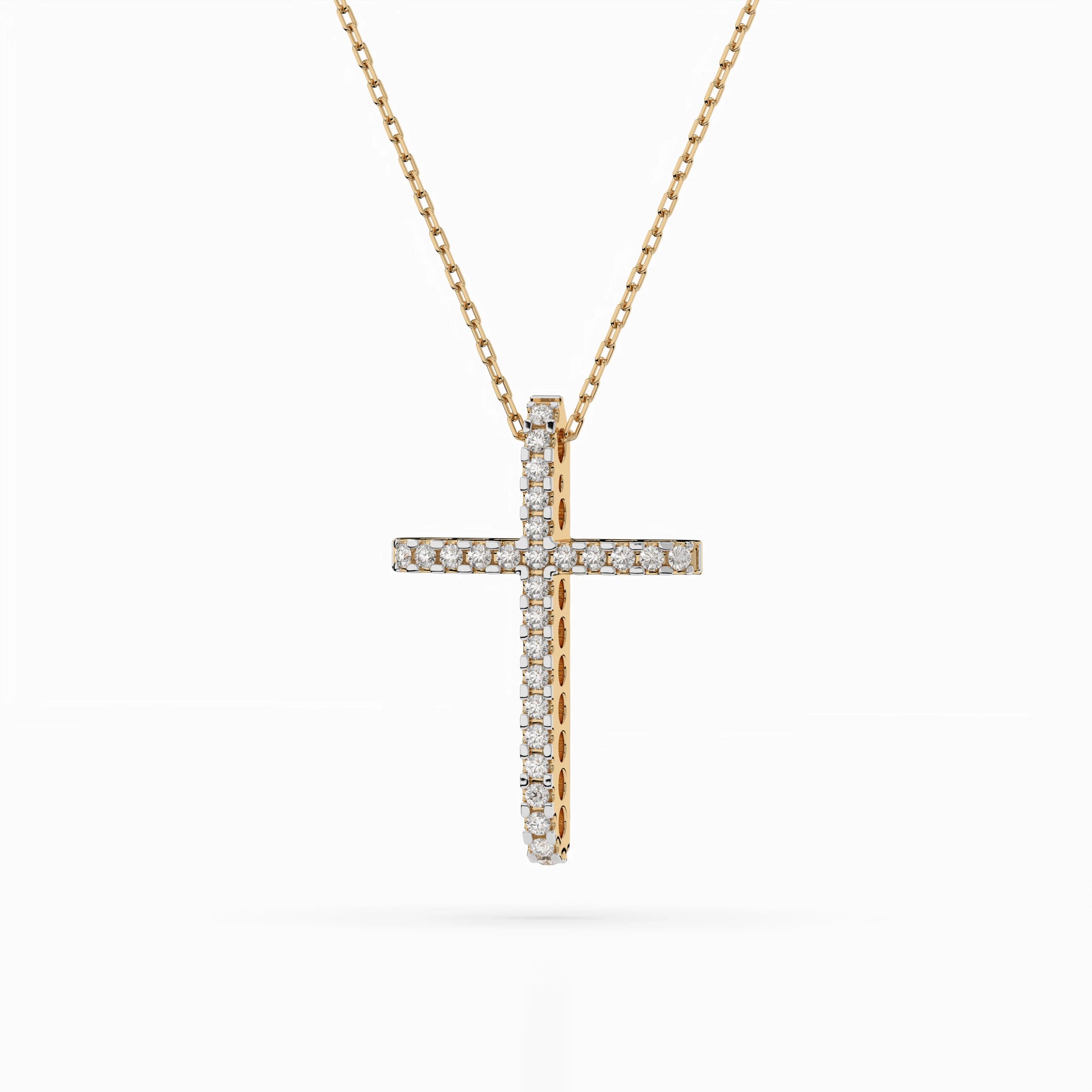 Minimalism Necklace (Round), 0.14 ct — 104-10026