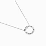 Delicate Diamond Necklace Round 0.03ct by Qutahia Jewellery