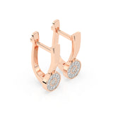 Illusion Diamond Earrings Round 0.13ct by Qutahia Jewellery