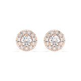Diamond Eternity Earrings Round 0.24ct by Qutahia Jewellery
